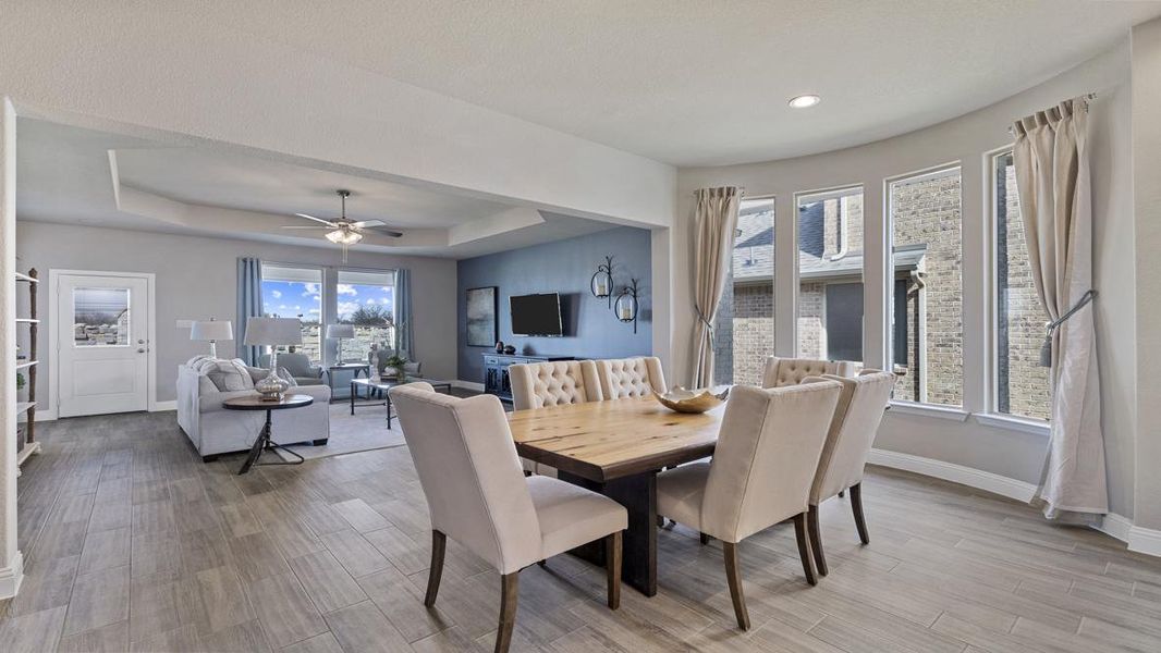 Furnished interior view inside a new home in Eagle Creek, Denton (Image 12).