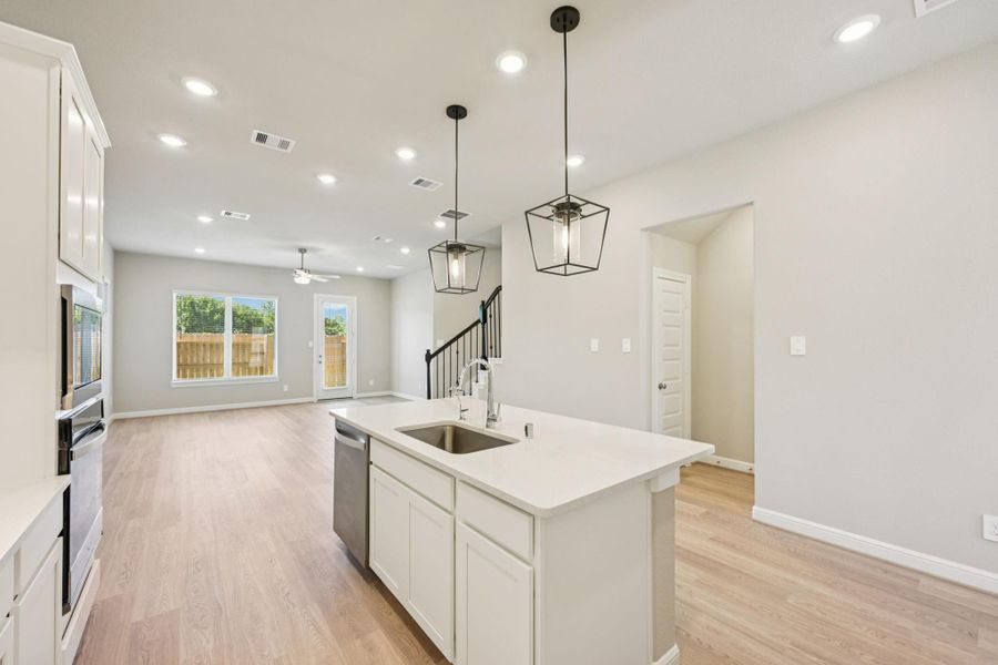 Furnished interior view inside a new home in Kemah Crossing - Luxe Series, Kemah (Image 7).