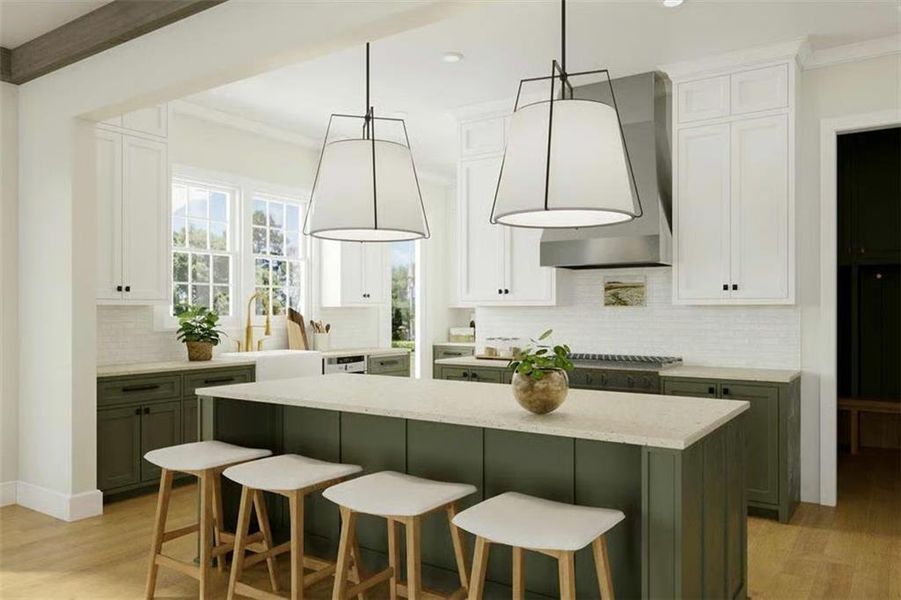 Furnished interior view inside a new home in , Marietta (Image 11).