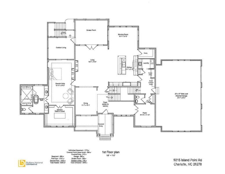 2D floor plan layout of this home in , Charlotte, NC (Image 5).