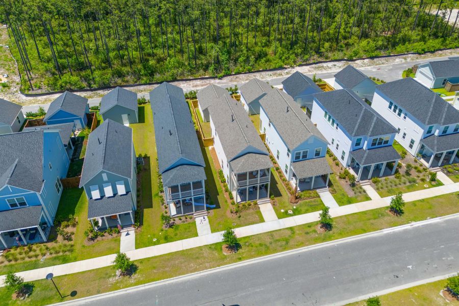 Aerial view of the Nexton - Midtown community in Summerville, SC, showing layout and nearby surroundings (Image 13).
