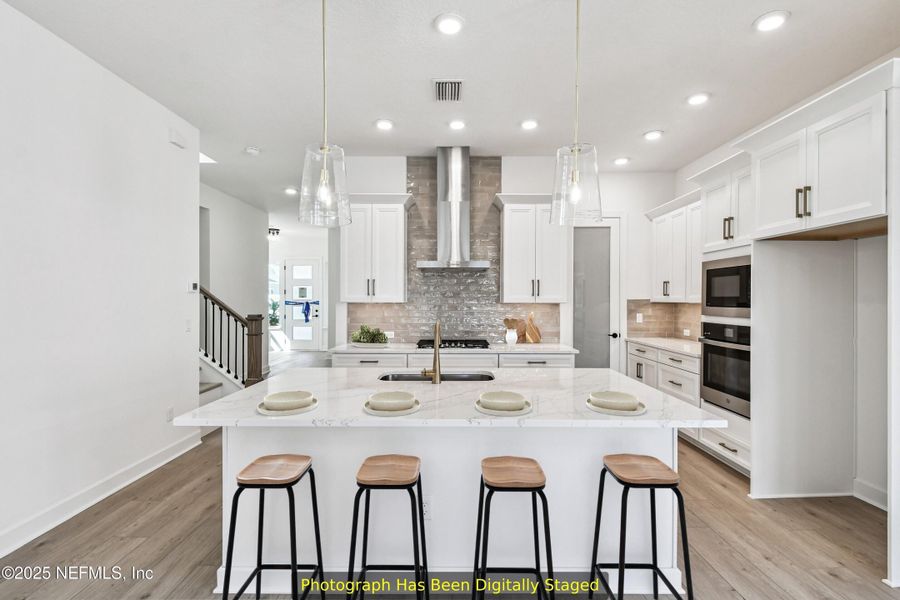 Furnished interior view inside a new home in Crosswinds 40’, Ponte Vedra (Image 13).