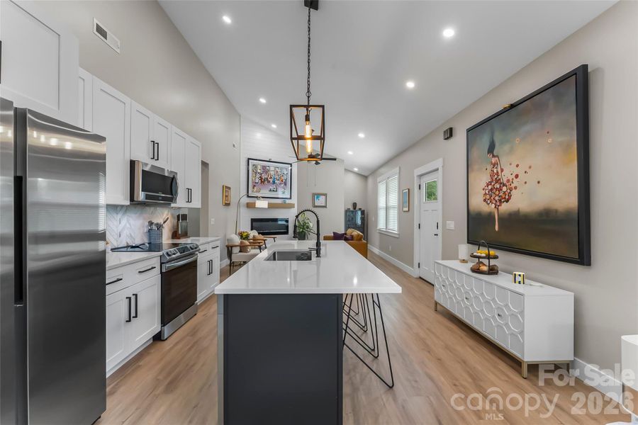 open Concept Kitchen with High end appliances