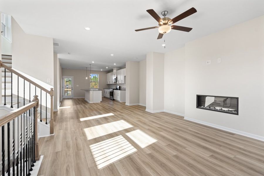 Representative unfurnished interior of a home built from the Collins by Taylor Morrison in Henson Square, Lawrenceville (Image 11).