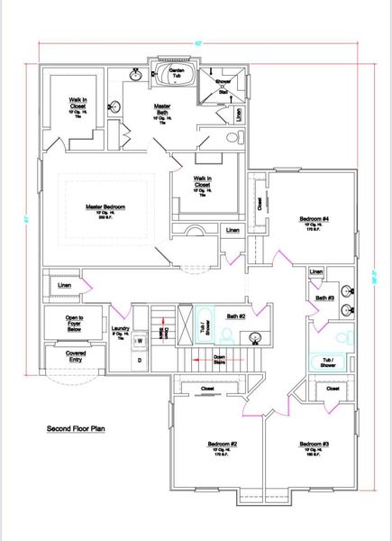 2D floor plan layout of this home in , Houston, TX (Image 5). 2D floor plan layout of this home in , Houston, TX (Image 5).