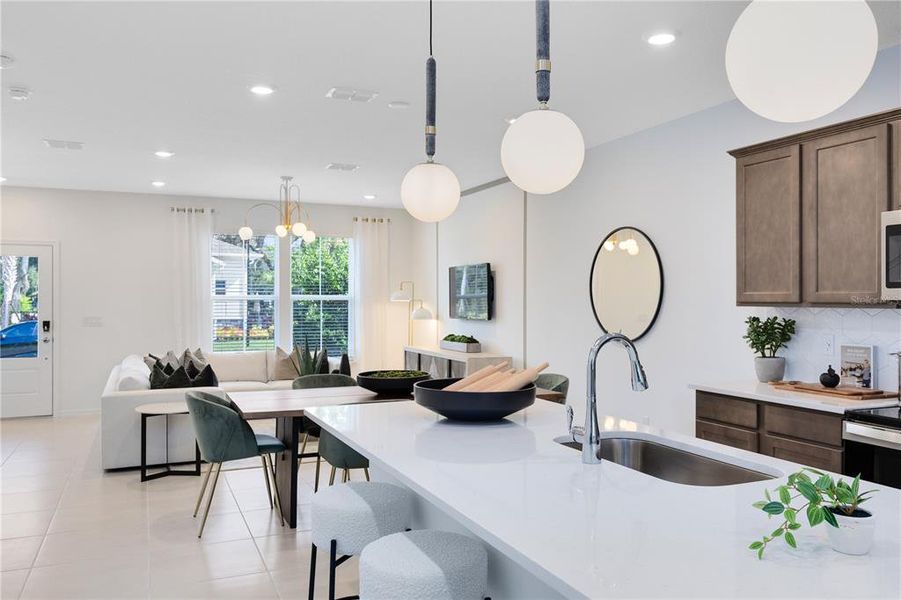 Furnished interior view inside a new home in The Cove at Nona Sound, Orlando (Image 6). Furnished interior view inside a new home in The Cove at Nona Sound, Orlando (Image 6).