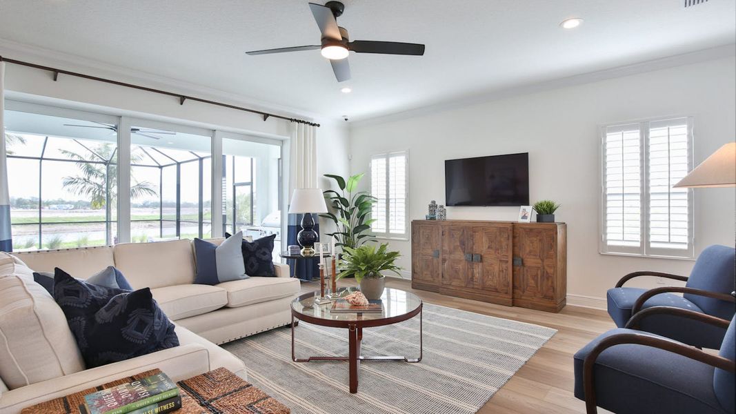 Furnished interior view inside a new home in Palm Grove, Lakewood Ranch (Image 8).