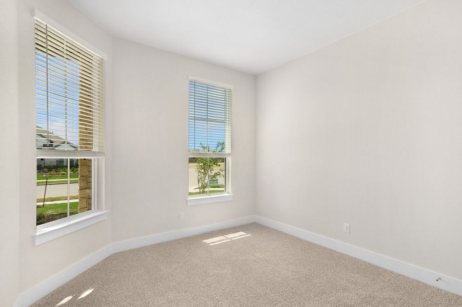 Representative unfurnished interior of a home built from the Archer by Chesmar Homes in The Grove at Blackhawk, Pflugerville (Image 11). Representative unfurnished interior of a home built from the Archer by Chesmar Homes in The Grove at Blackhawk, Pflugerville (Image 11).