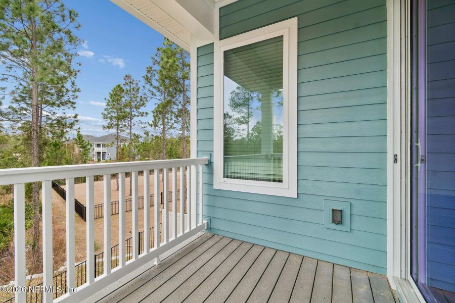 Exterior details and patio area of a home in Kettering at eTown - Paired Villas, Jacksonville (Image 2). Exterior details and patio area of a home in Kettering at eTown - Paired Villas, Jacksonville (Image 2).
