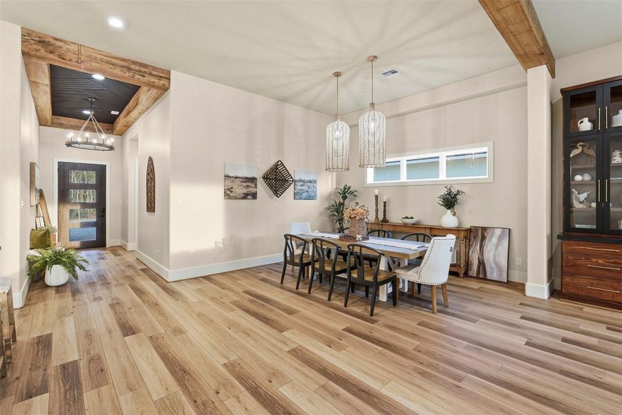 Furnished interior view inside a new home in , Willis (Image 39).