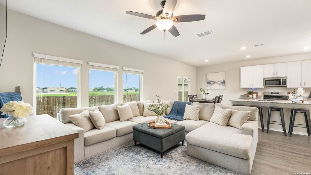 Furnished interior view inside a new home in , Lytle (Image 14).