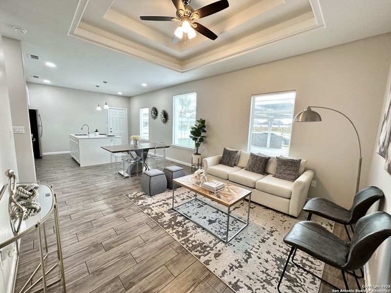 Furnished interior view inside a new home in , Edinburg (Image 13).