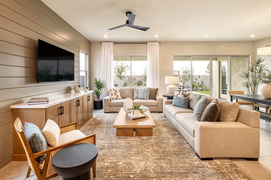 Representative furnished interior of a home built from the Juniper Plan 40-7 by Tri Pointe Homes in Soleo, San Tan Valley (Image 8).