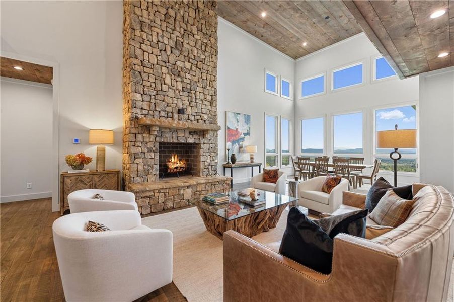 Furnished interior view inside a new home in , Mineral Bluff (Image 6).