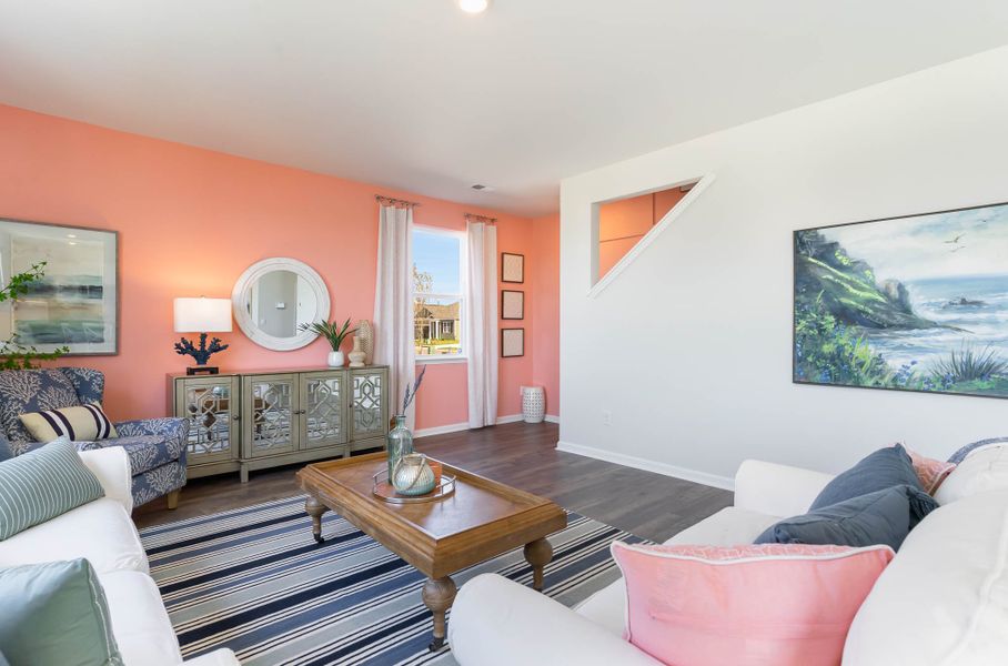 Representative furnished interior of a home built from the GALEN by D.R. Horton in Kingston Bay, Conway (Image 14).