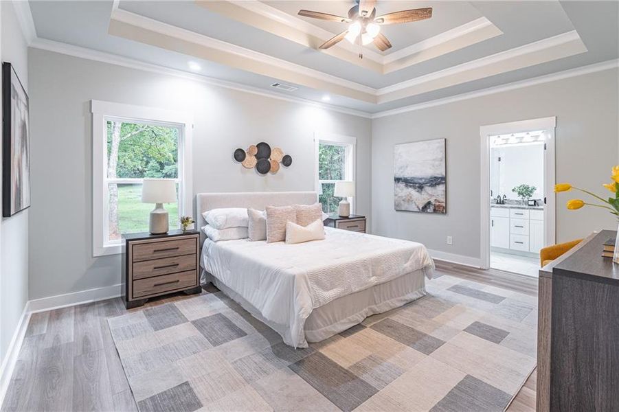 Furnished interior view inside a new home in , Braselton (Image 16).