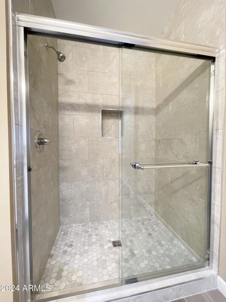 Master shower