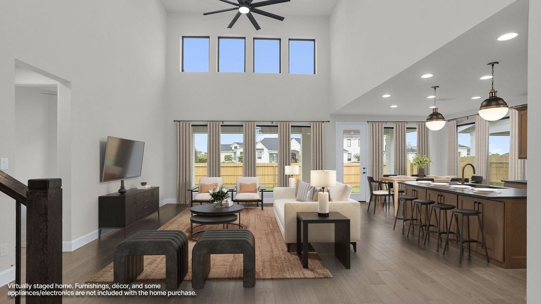 Furnished interior view inside a new home in Lakes of Cane Island, Katy (Image 5). Furnished interior view inside a new home in Lakes of Cane Island, Katy (Image 5).