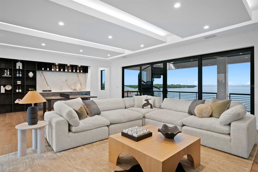 Furnished interior view inside a new home in , St. Petersburg (Image 50).