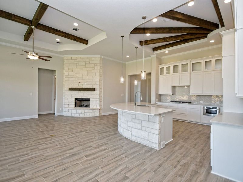 Representative furnished interior of a home built from the Siena III by Giddens Homes in Clearwater Ranch, Liberty Hill (Image 114).