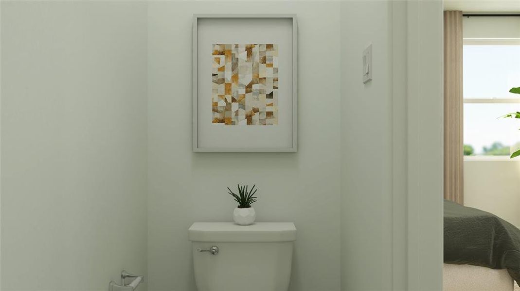 Bathroom with toilet