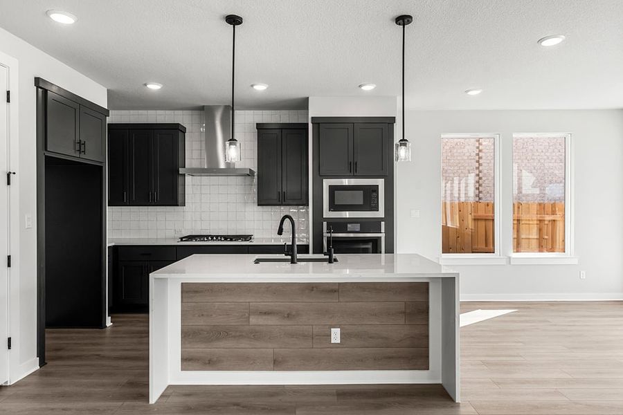 Furnished interior view inside a new home in Terrace Collection at Lariat, Liberty Hill (Image 10). Furnished interior view inside a new home in Terrace Collection at Lariat, Liberty Hill (Image 10).