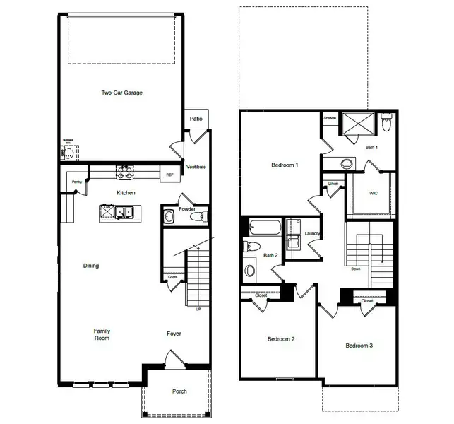 2D floor plan layout of this home in Orchard Village, Fort Worth, TX (Image 3). 2D floor plan layout of this home in Orchard Village, Fort Worth, TX (Image 3).