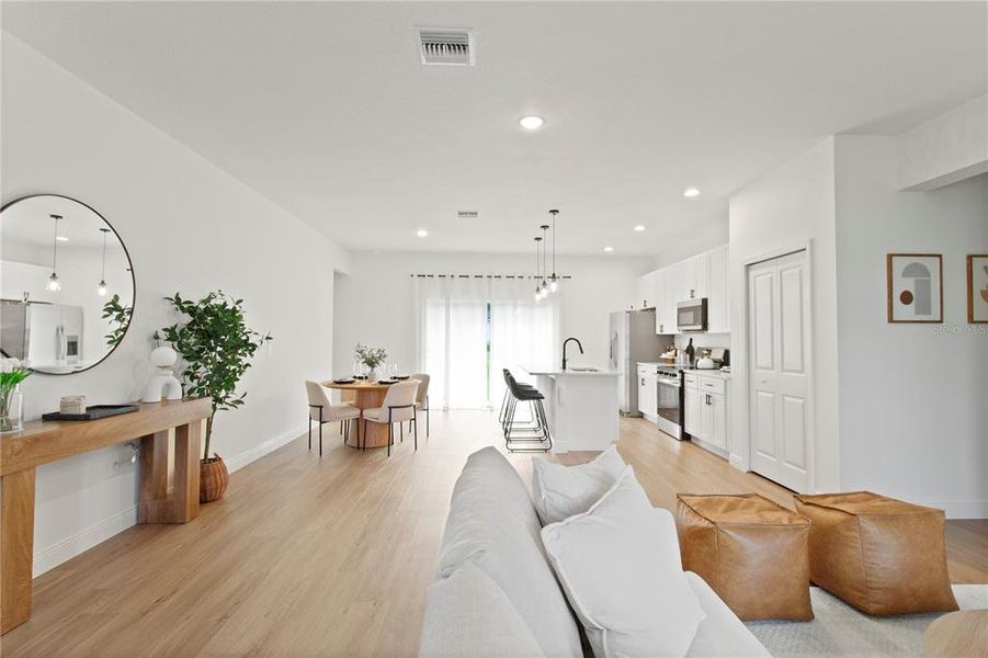 Furnished interior view inside a new home in , Ocala (Image 3). Furnished interior view inside a new home in , Ocala (Image 3).
