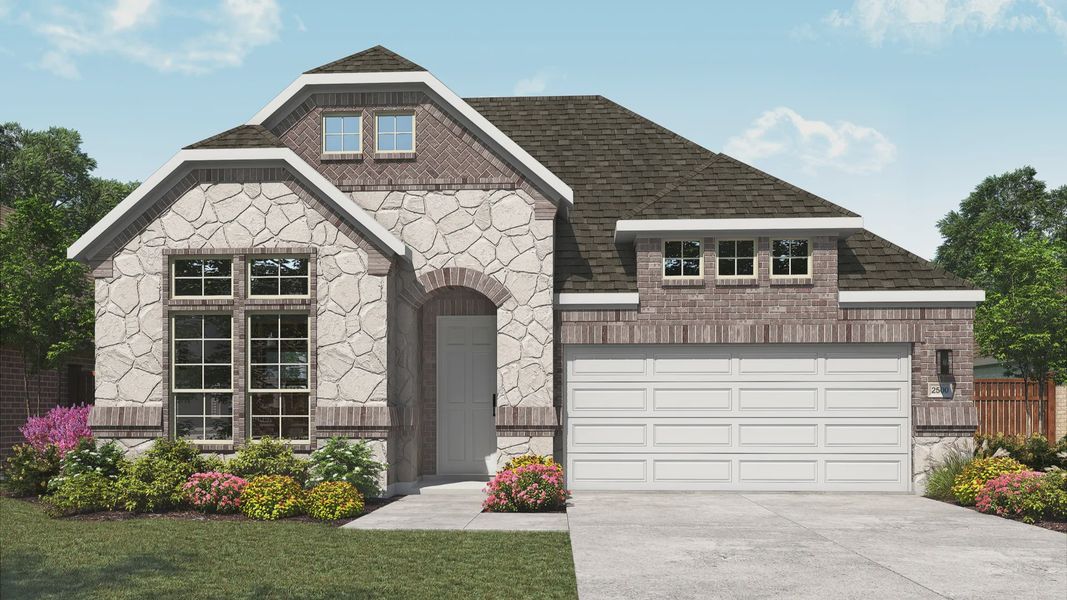 Modern single family home design with unique architectural style.