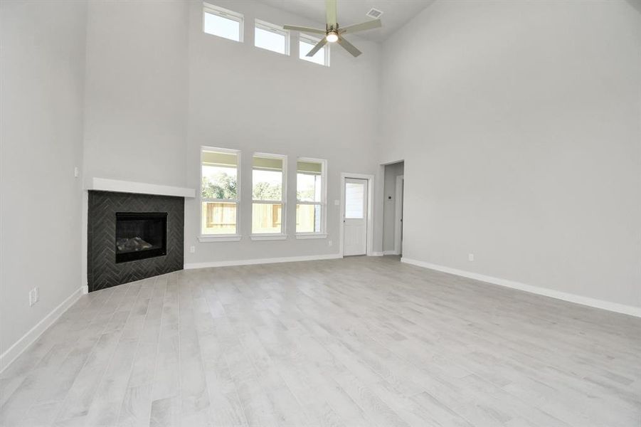 Take another glimpse into the heart of the home with this additional view of the family room—a sprawling space ready to accommodate all your gatherings.