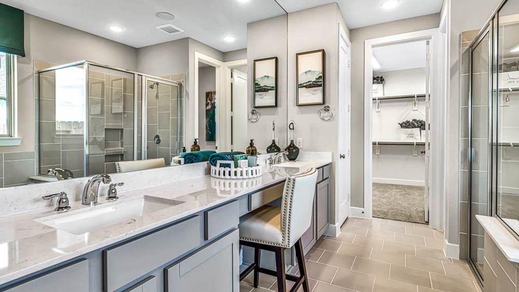 Furnished interior view inside a new home in Avalon at Cypress, Cypress (Image 23).