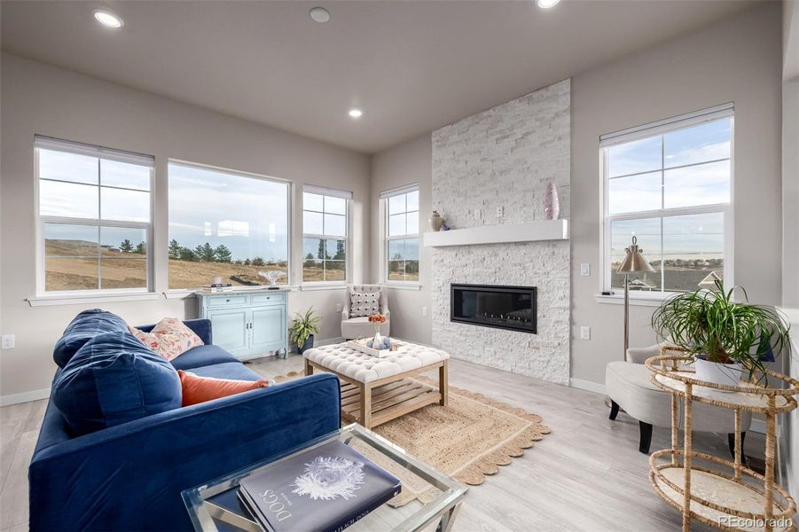 Furnished interior view inside a new home in Silver Leaf, Littleton (Image 12).