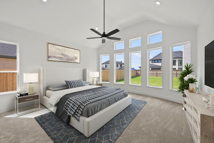 Furnished interior view inside a new home in Dunham Pointe, Cypress (Image 15).