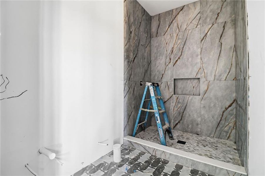 In-progress construction of a new home in , Alpharetta, GA (Image 20).