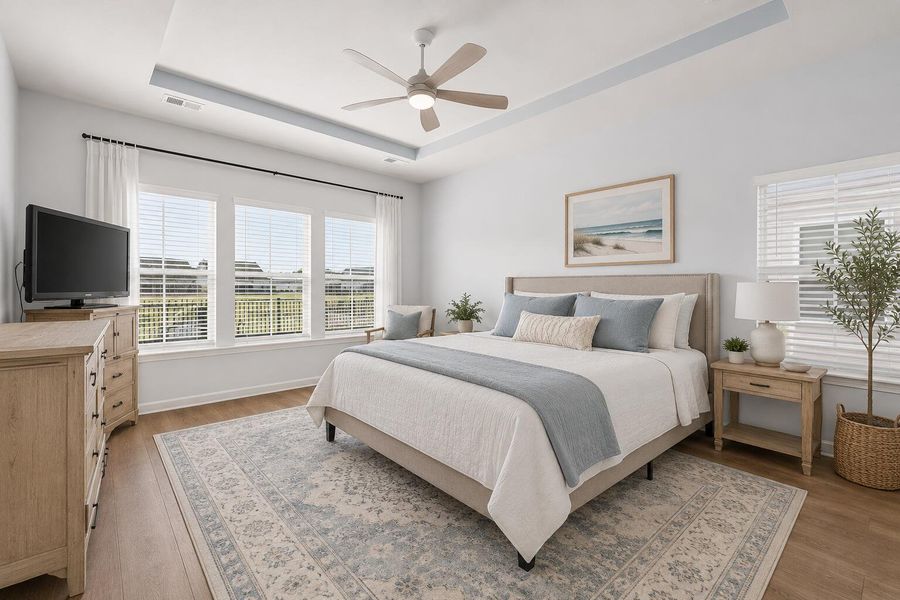 Furnished interior view inside a new home in Horizons at Summers Corner | 55+, Summerville (Image 37). Furnished interior view inside a new home in Horizons at Summers Corner | 55+, Summerville (Image 37).