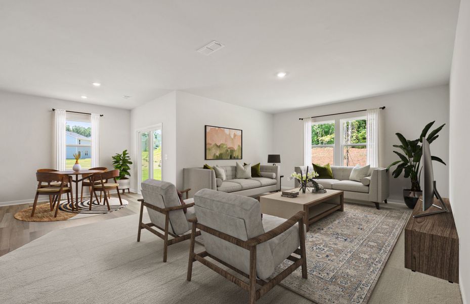 Representative furnished interior of a home built from the Ibis by Centex in Ember, Jasper (Image 6).