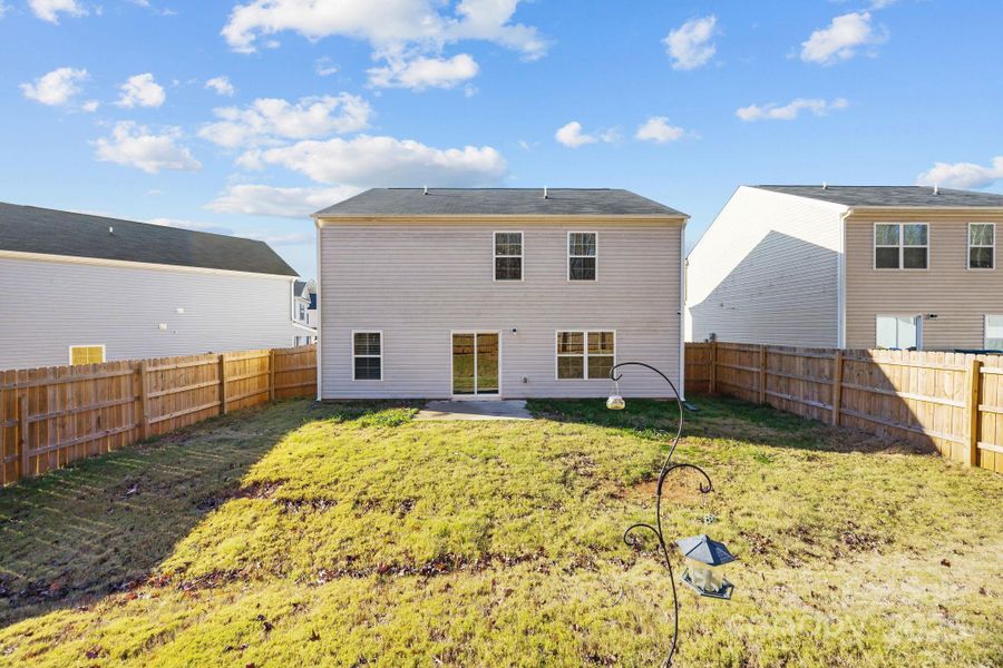 Exterior details and patio area of a home in , Mocksville (Image 32).