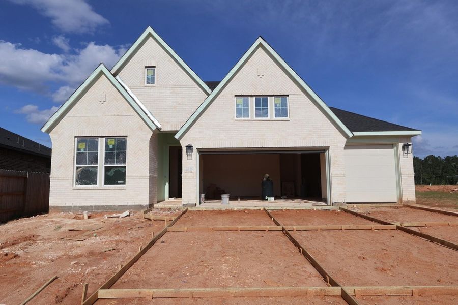 In-progress construction of a new home in Clopton Farms, Montgomery, TX (Image 10).