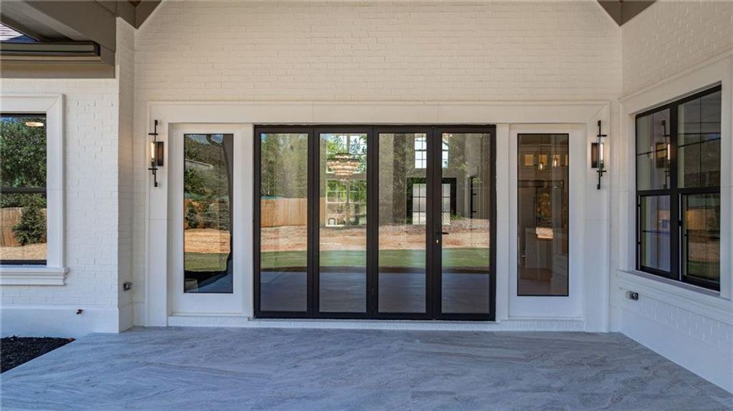 Exterior details and patio area of a home in , Monroe (Image 59).