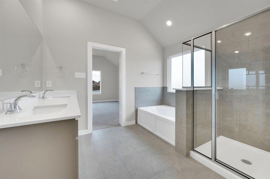 Furnished interior view inside a new home in Mercer Meadows, Royse City (Image 12).