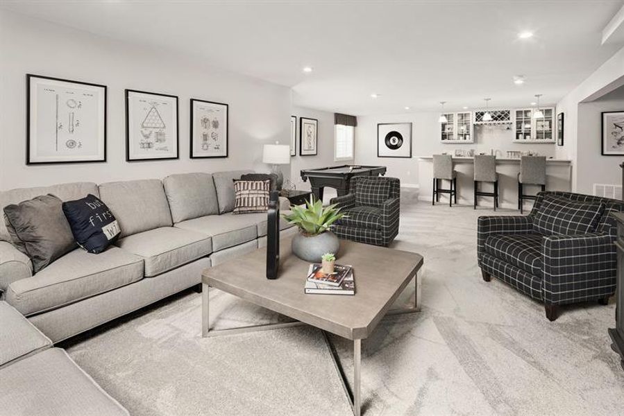 Representative furnished interior of a home built from the Plan by Ryan Homes in Everly, Spartanburg (Image 17).