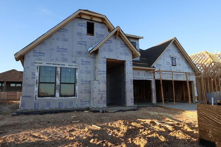 In-progress construction of a new home in The Meadows at Imperial Oaks, Conroe, TX (Image 7). In-progress construction of a new home in The Meadows at Imperial Oaks, Conroe, TX (Image 7).