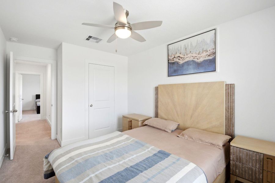 Furnished interior view inside a new home in Massey Oaks, Pearland (Image 35).