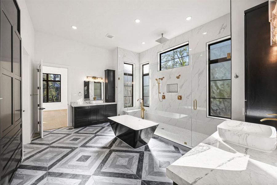 Furnished interior view inside a new home in , Houston (Image 14).