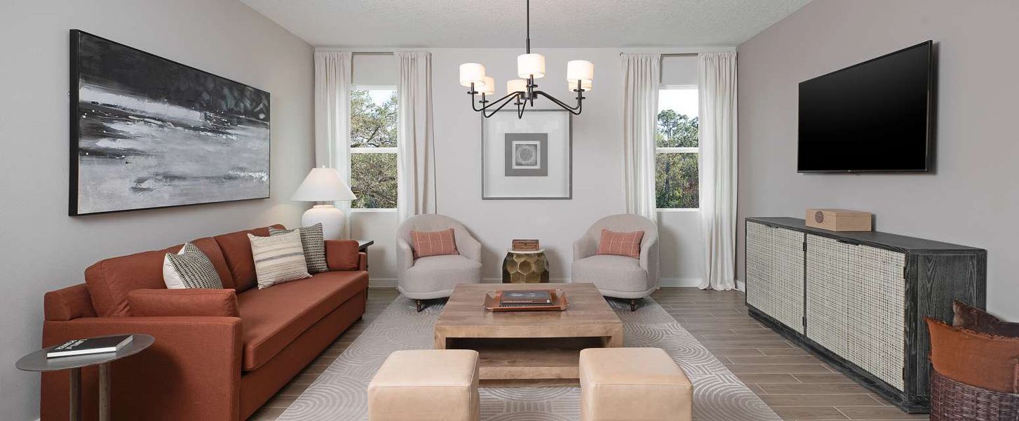 Representative furnished interior of a home built from the Taborfield by Ashton Woods in Ellington Classical, St. Cloud (Image 8).