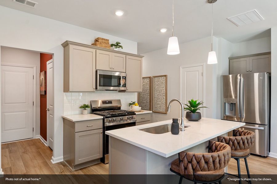Furnished interior view inside a new home in Nichols Landing, Charlotte (Image 7).