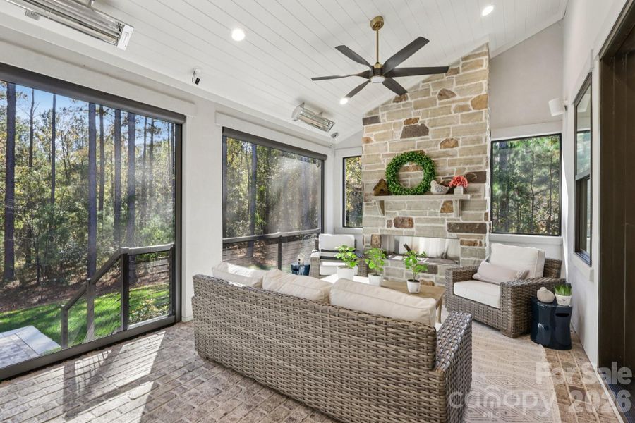 Exterior details and patio area of a home in , Charlotte (Image 3). Exterior details and patio area of a home in , Charlotte (Image 3).