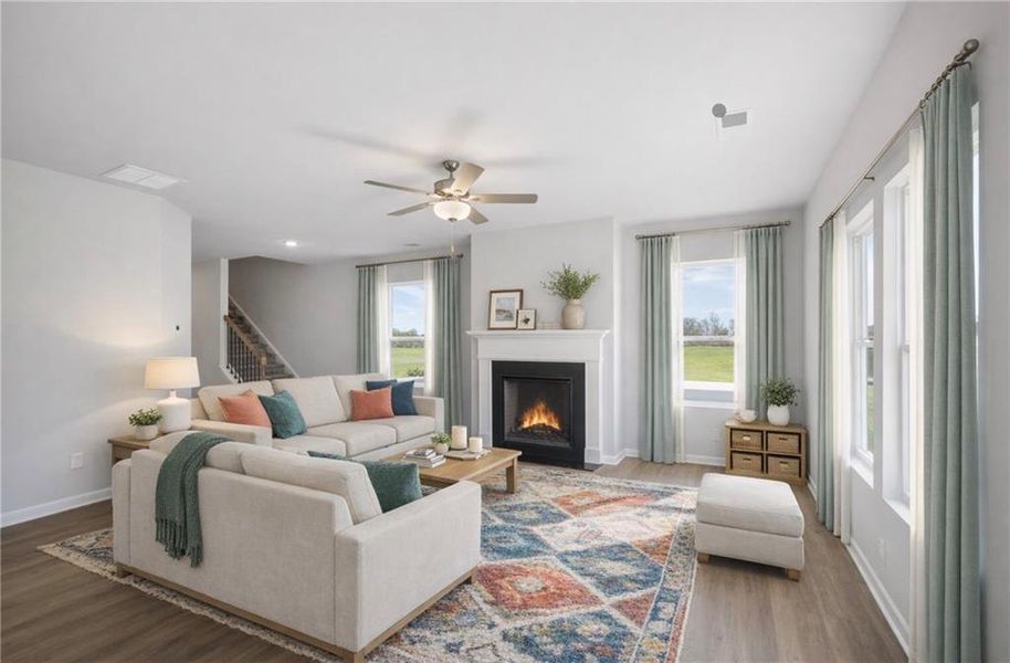 Furnished interior view inside a new home in Neely Farm, Covington (Image 3).
