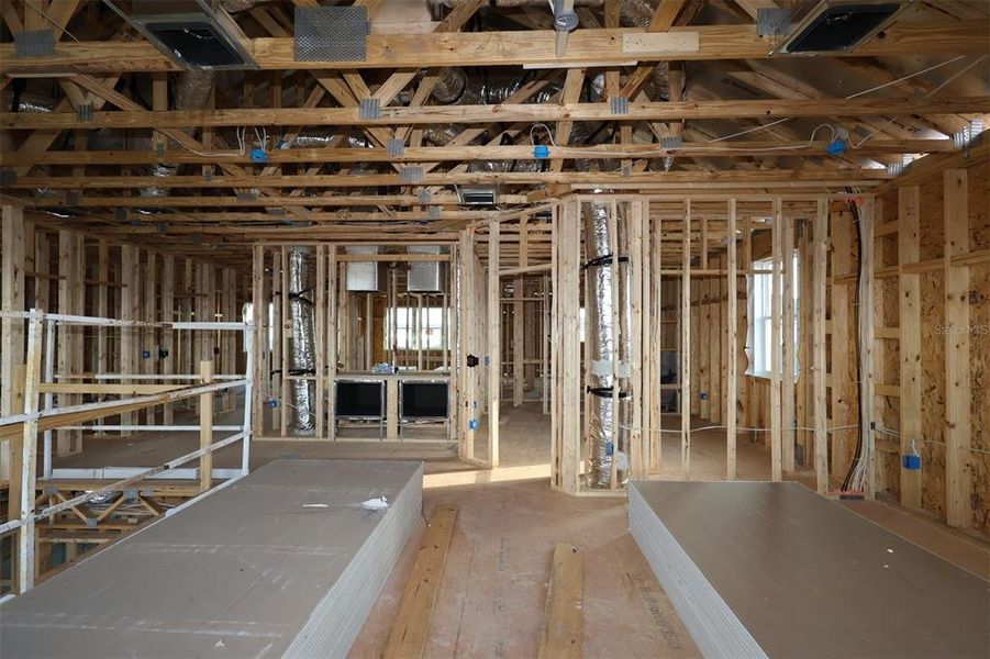 In-progress construction of a new home in Center Lake on the Park, St. Cloud, FL (Image 9).