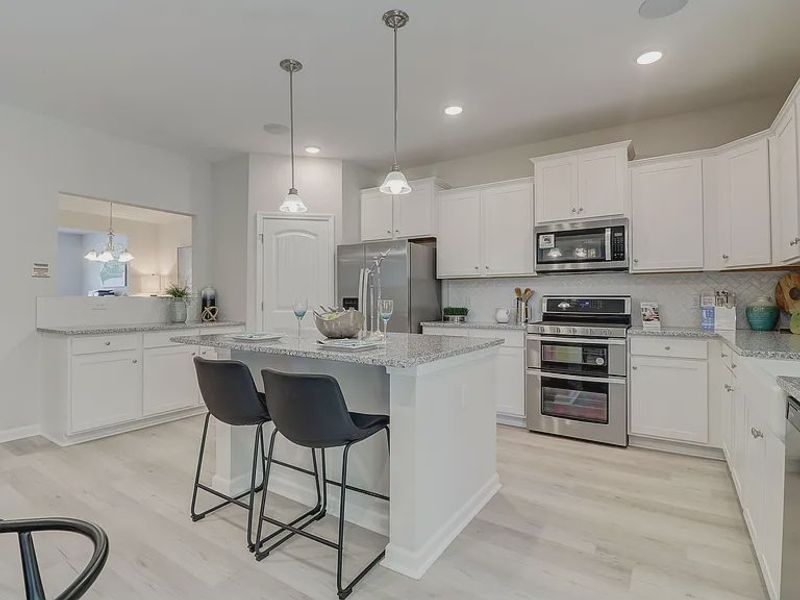 Furnished interior view inside a new home in Providence Station at Trolley Run, Aiken (Image 9).